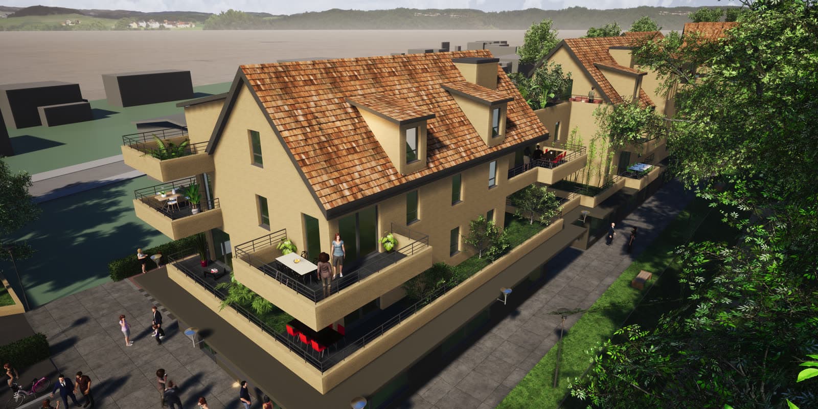 T4 neuf — Les Jardins de la Sauer, lot A303