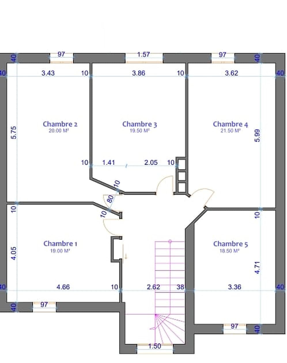 Plateau à rénover avec permis obtenu — projet de 5 studios, Contades — photo 3